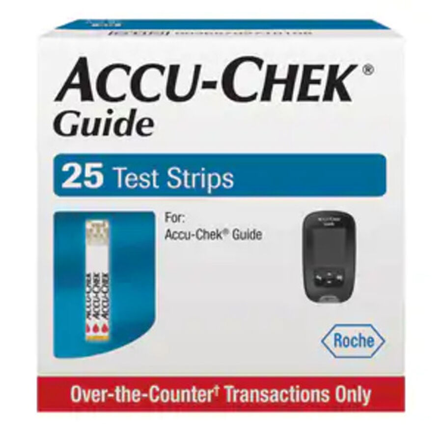 Accu-Chek Guide, Blood Glucose Test Strips - 25 ct., , large image number 0