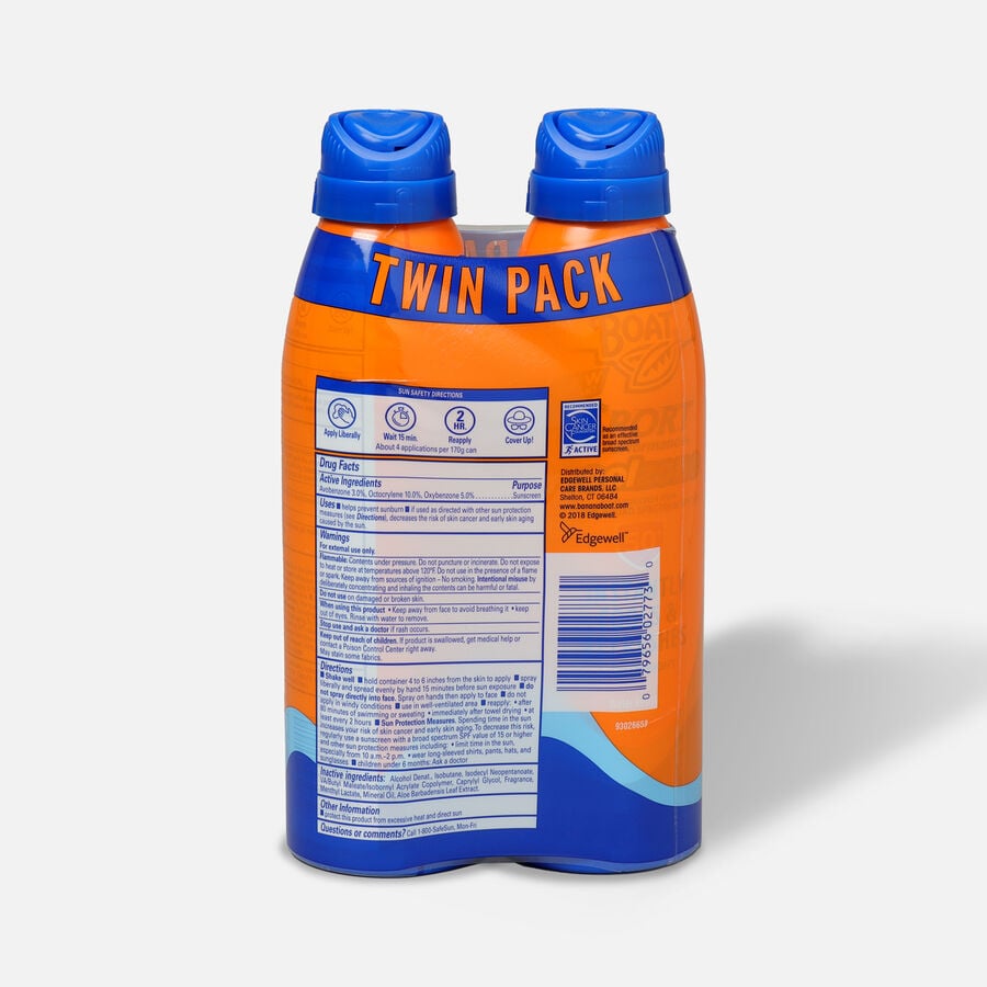 Banana Boat Sport CoolZone Clear Sunscreen Spray SPF 50, 6 oz. - Twin Pack, , large image number 1