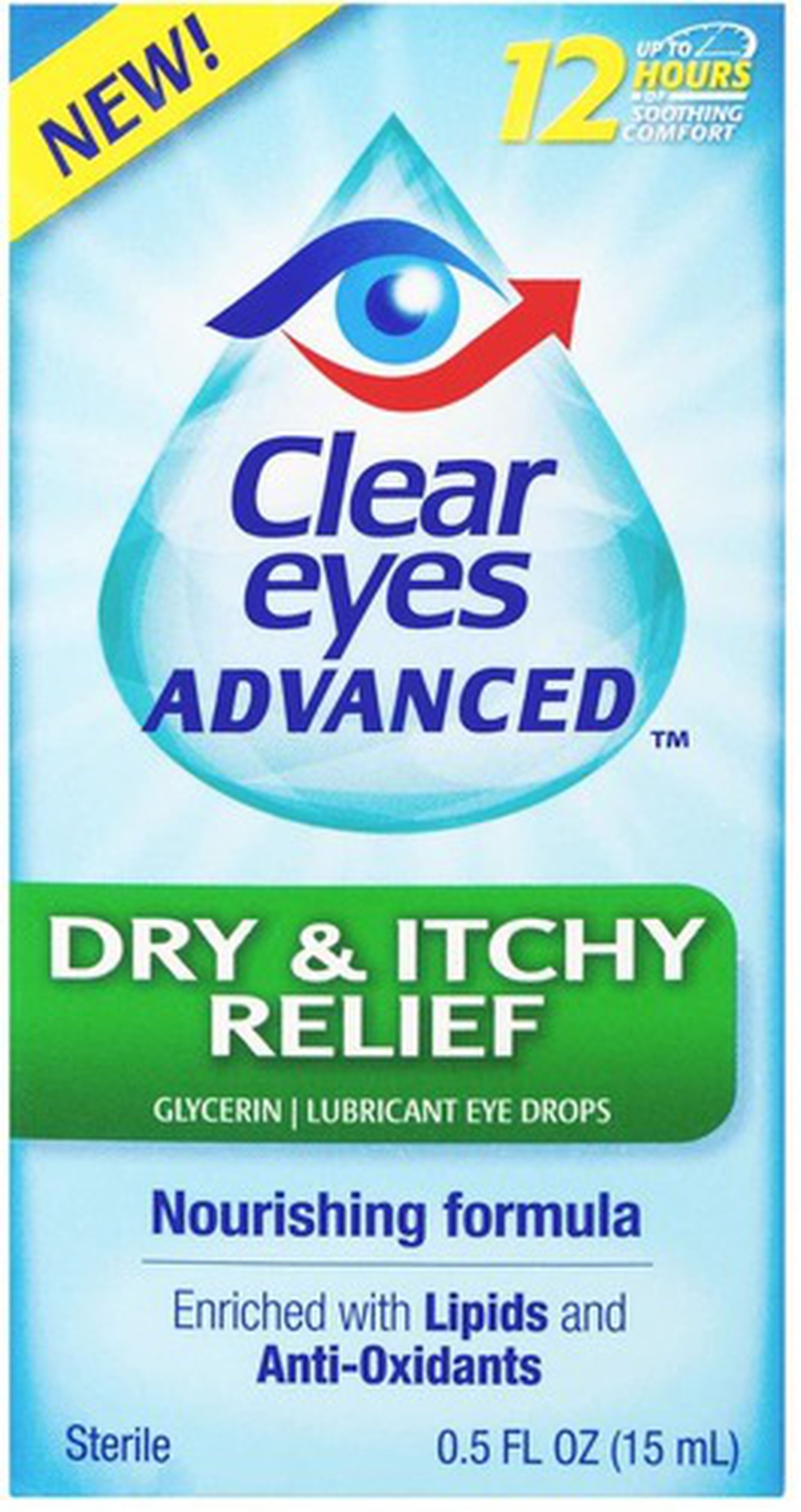 Clear Eyes Advanced Dry & Itchy Drops, .5 oz
