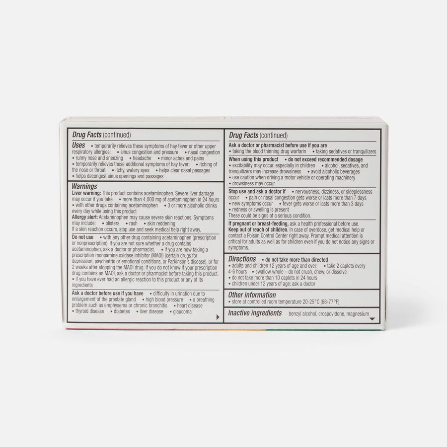 FSA Eligible Flonase Headache and Allergy Relief Caplets with