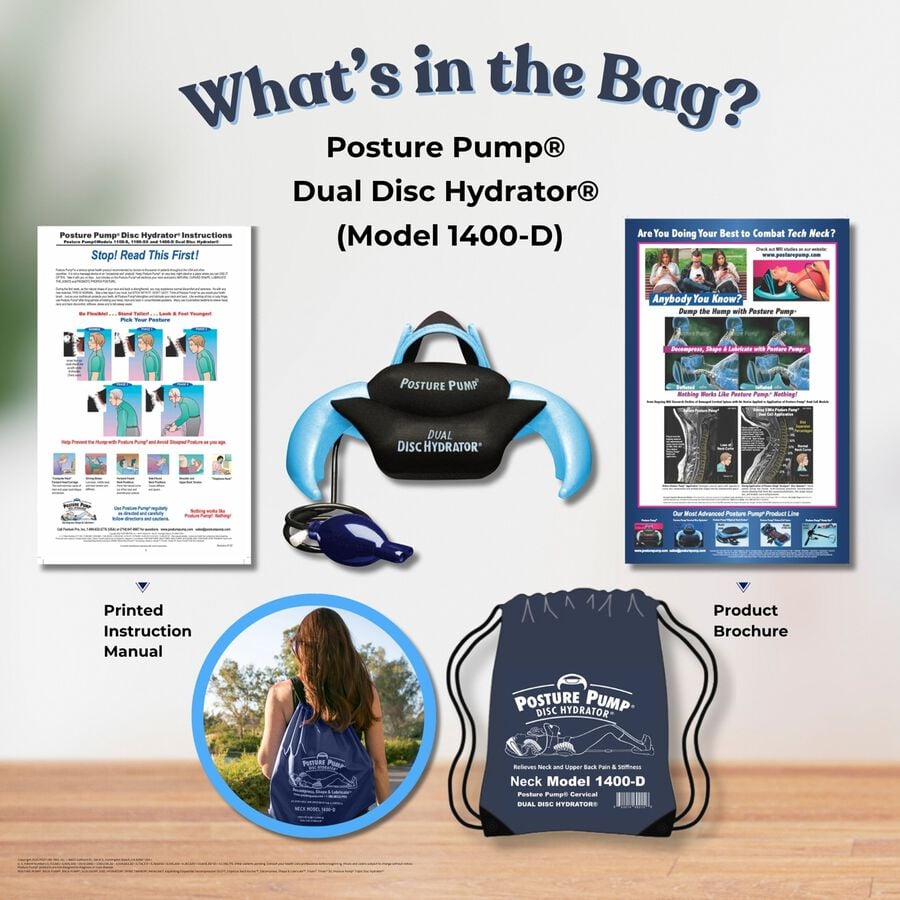 Posture Pump® Dual Disc Hydrator®, Relieves Neck Pain, Model 1400-D, , large image number 2