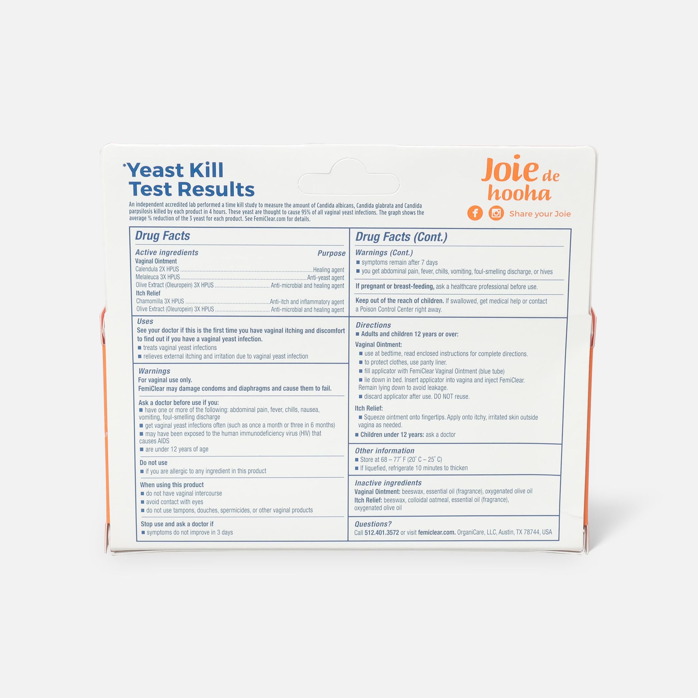 FSA Eligible FemiClear 1 Day Yeast Infection Treatment, .75 oz. FSA Store