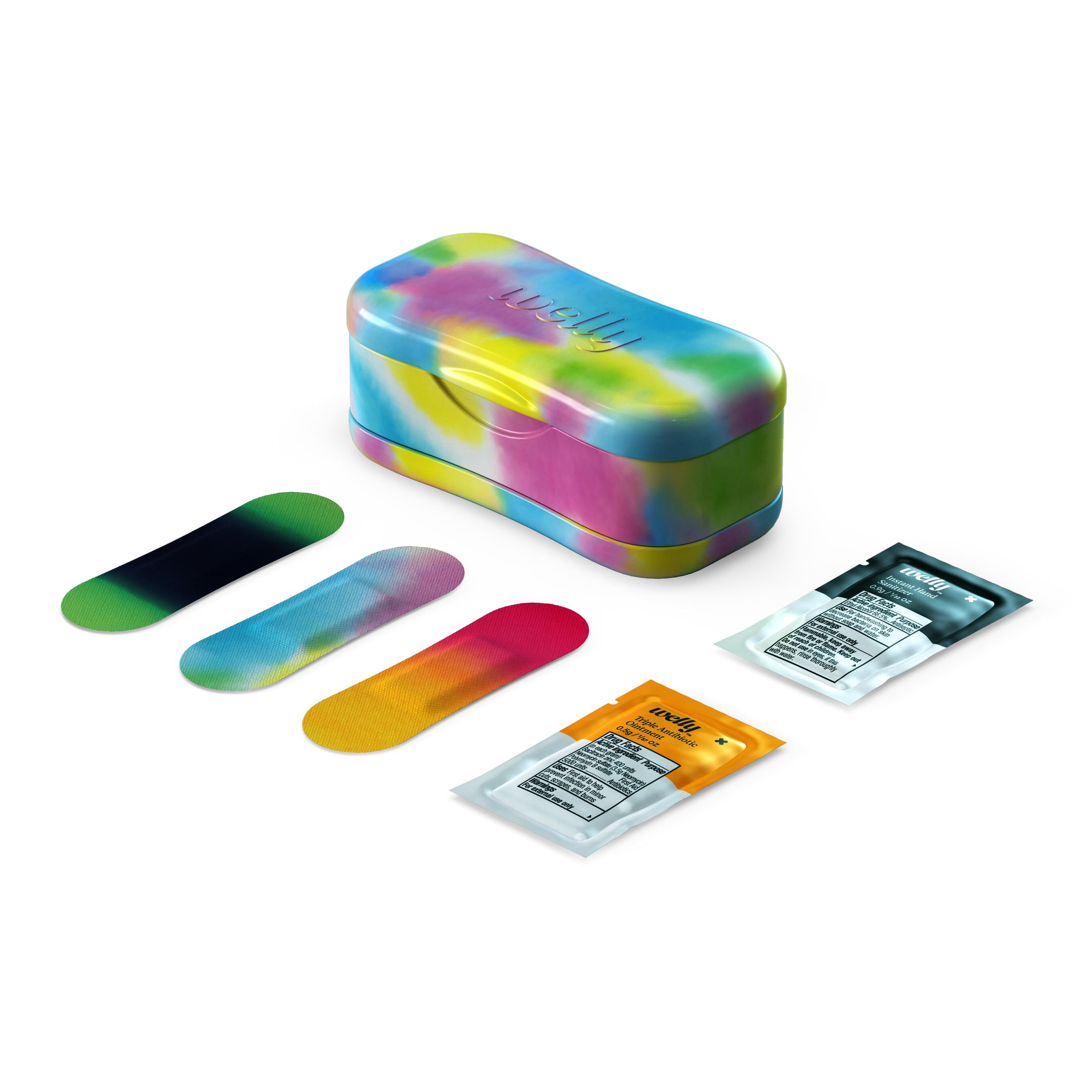 Welly Colorwash Quick Fix Kit First Aid Travel Kit 24ct