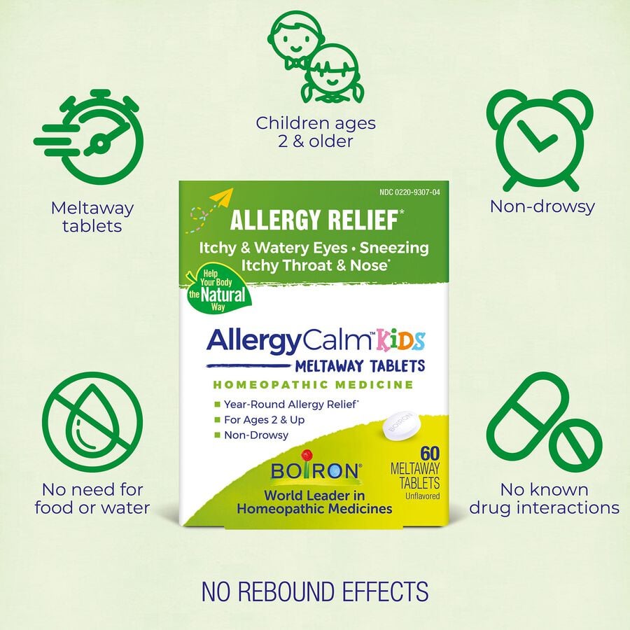 Boiron AllergyCalm Kids Tablets, 60 ct., , large image number 2