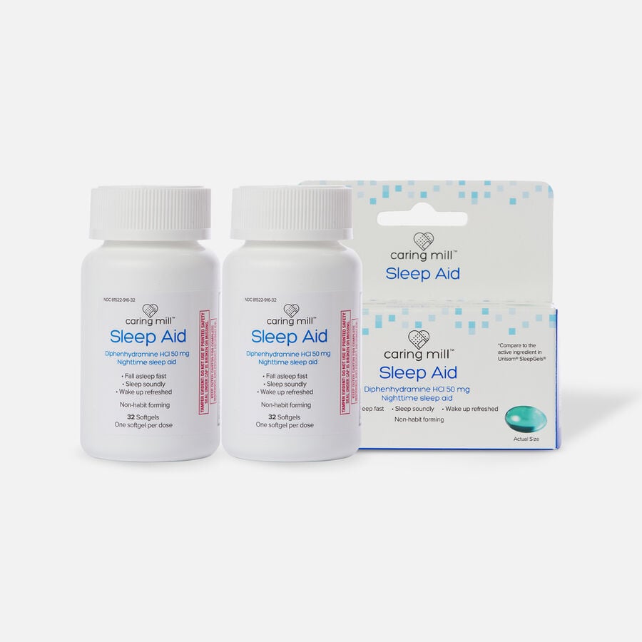 Caring Mill™ Maximum Strength Sleep Aid Soft gels, 32 ct. (2-Pack), , large image number 0