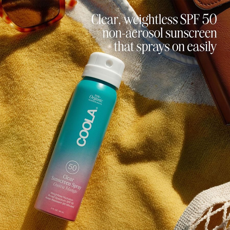 COOLA Classic Body Organic Sunscreen Spray SPF 50 Guava Mango - Travel Size, , large image number 3