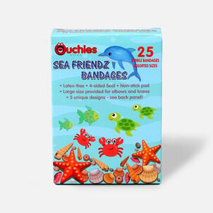 Ouchies Sea Friendz Bandages for Kids 25 ct