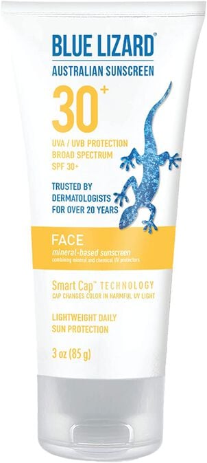 Blue Lizard Face Australian Sunscreen, SPF 30+, 3 fl oz.