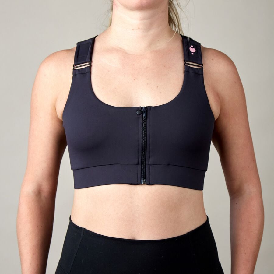 heart&core Shirl Post-Surgical Bra, Black, , large image number 1