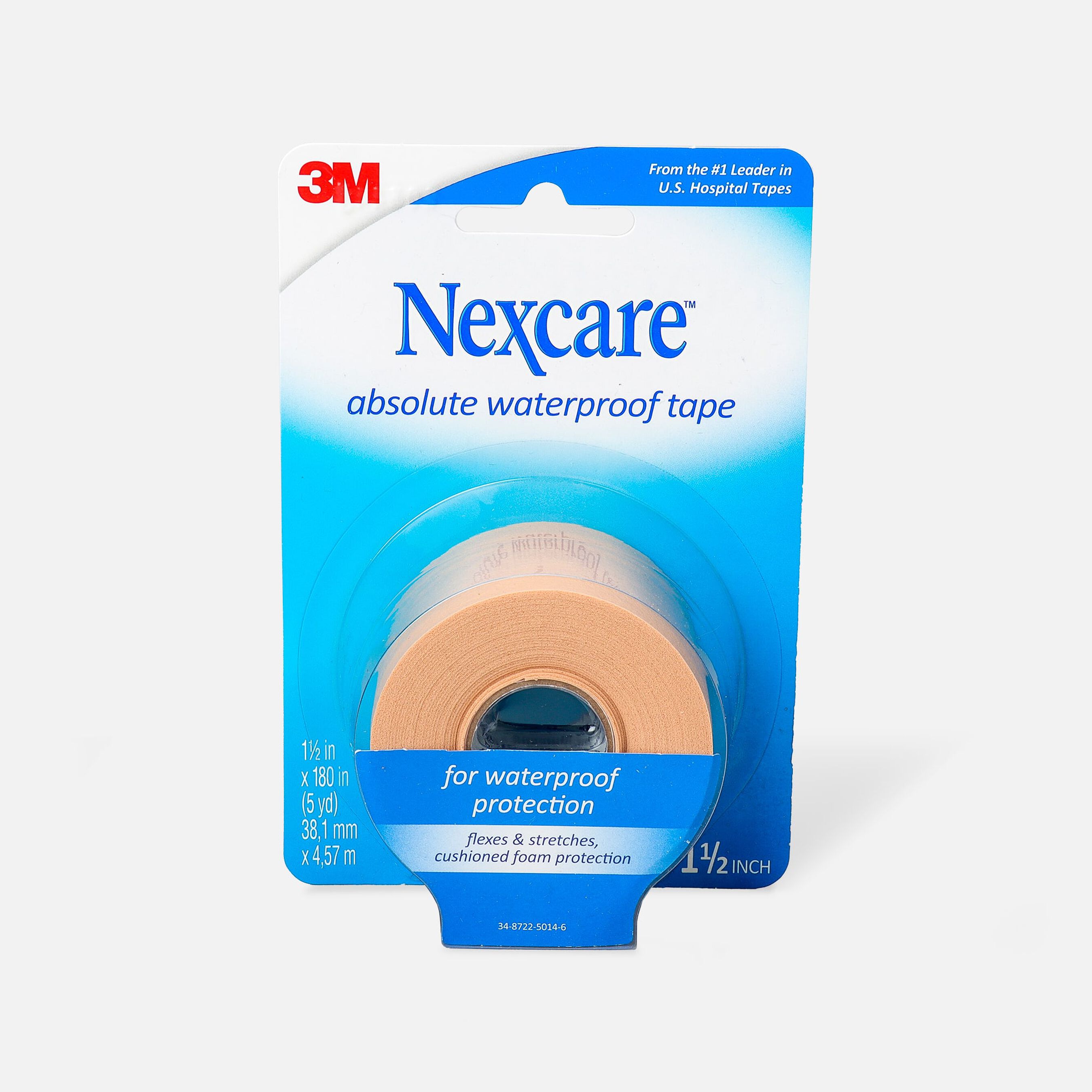 Nexcare Absolute Waterproof Tape, 11/2 x 5 yds.