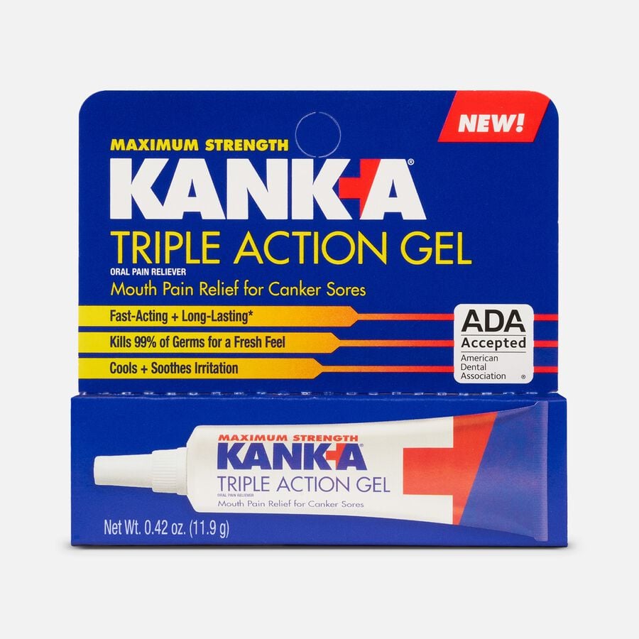 Kank-A Maxmium Strength Triple Action Gel for Mouth Pain, , large image number 0