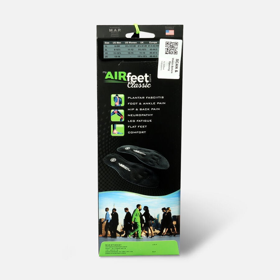 AirFeet CLASSIC Insoles, Black, , large image number 1