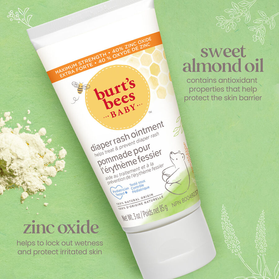 Burt's Bees Baby 100% Natural Origin Diaper Rash Ointment, 3 oz., , large image number 2