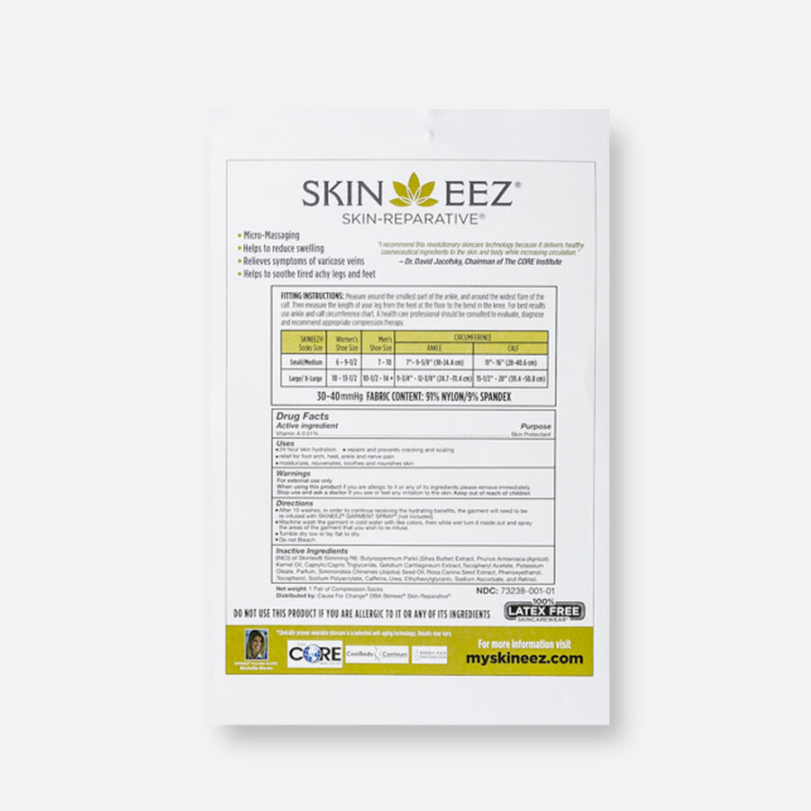Skineez Skin-Reparative Hydrating Compression Socks, 30-40, , large image number 6