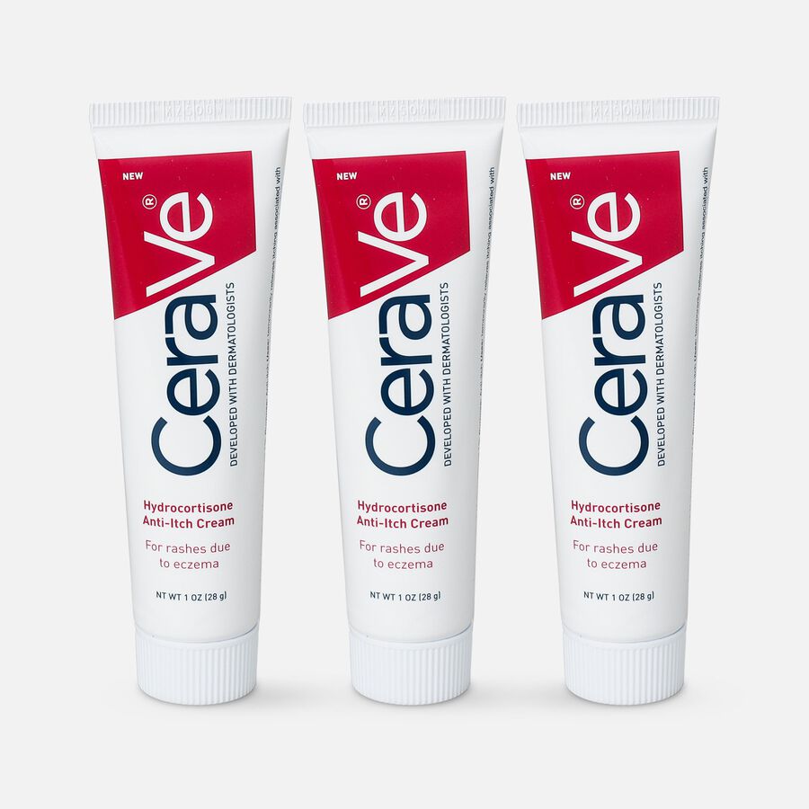 CeraVe 1% Hydrocortisone Cream, 1 oz. (3-Pack), , large image number 0