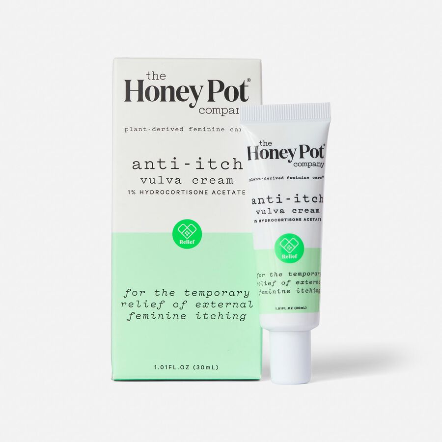 FSA Eligible The Honey Pot AntiItch Vulva Cream with 1 Hydrocortisone FSA Store