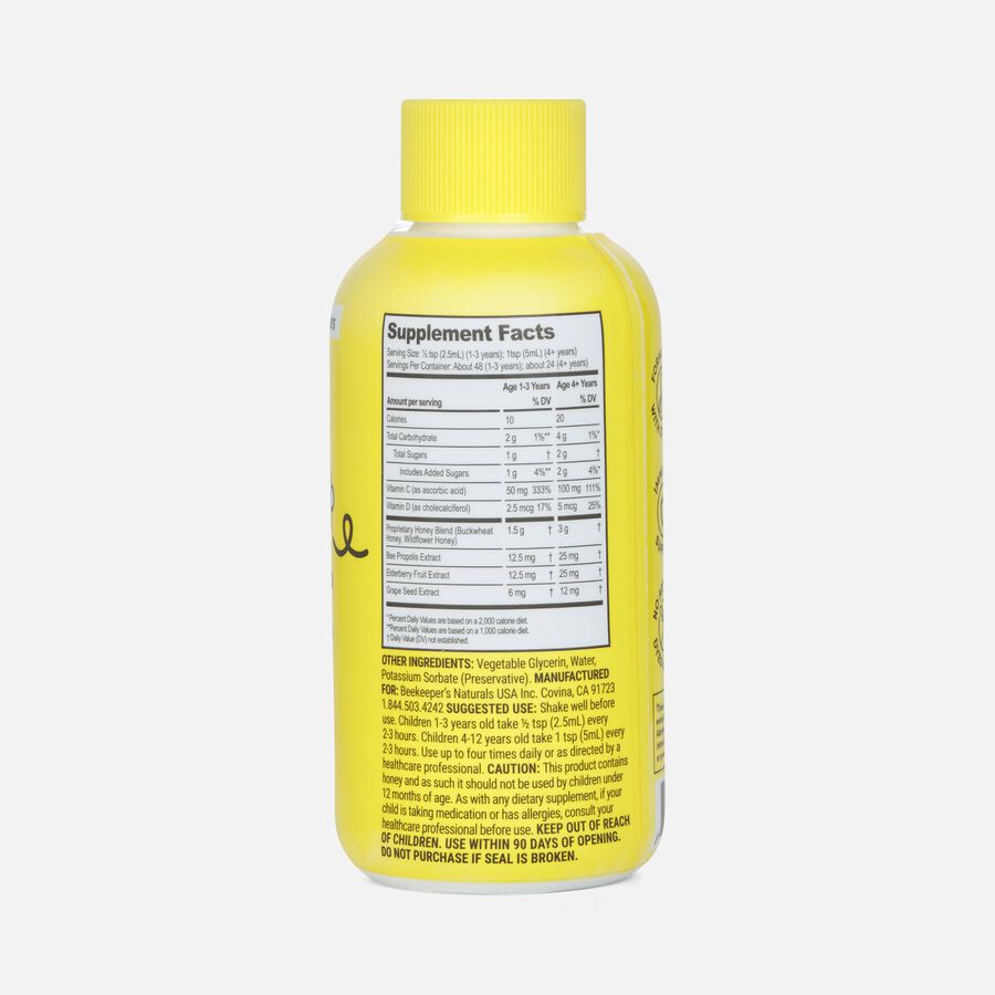 Beekeeper's Naturals Kid's Daytime Cough Syrup, 4 fl oz., , large image number 1