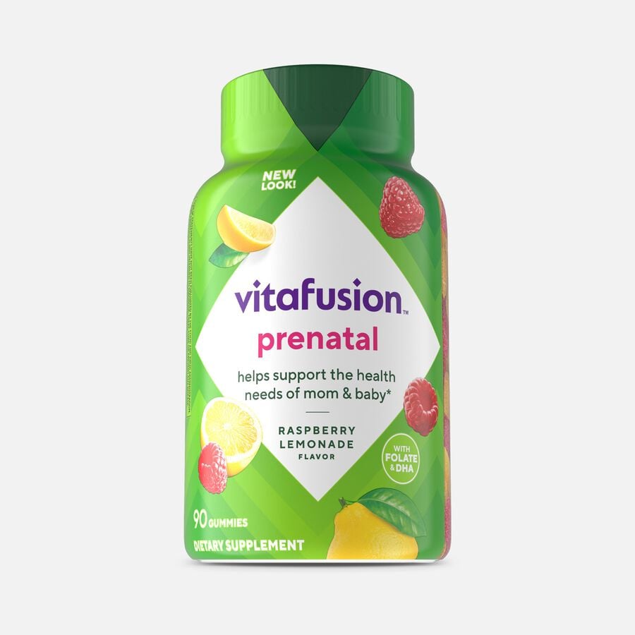 Vitafusion PreNatal Gummy Vitamins, Berry, Lemon and Cherry, 90 ct., , large image number 0