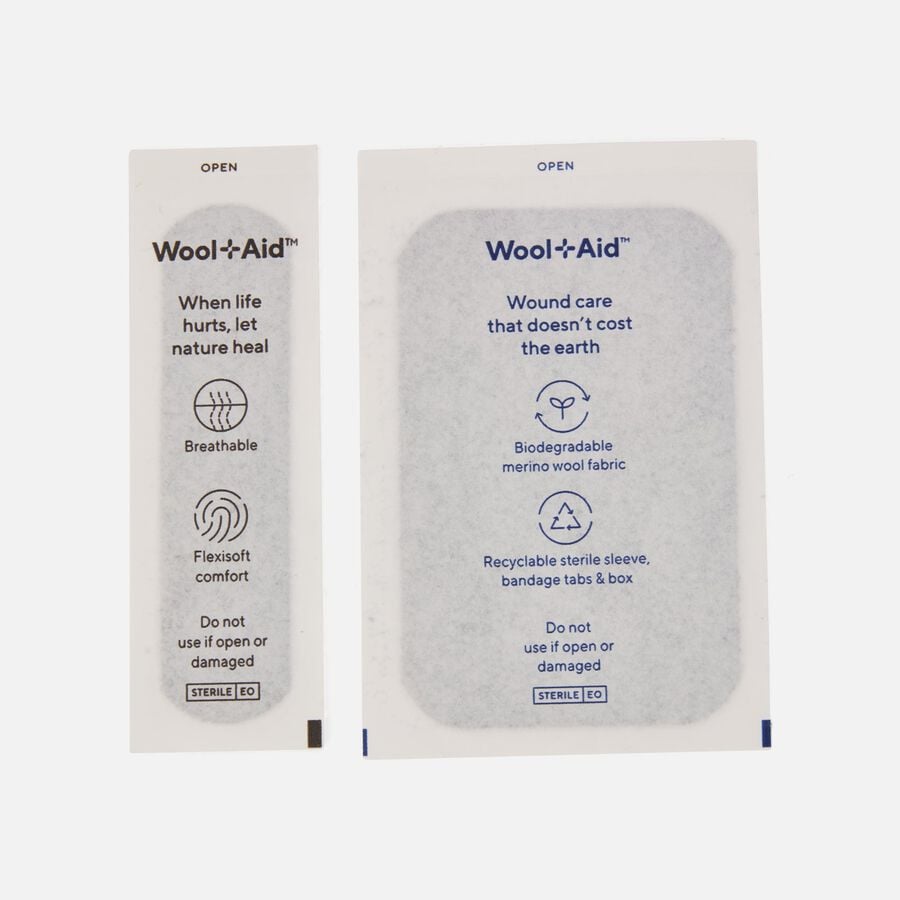 WoolAid Merino Wool Adhesive Bandages, Emergency Pack, 5 ct., , large image number 3