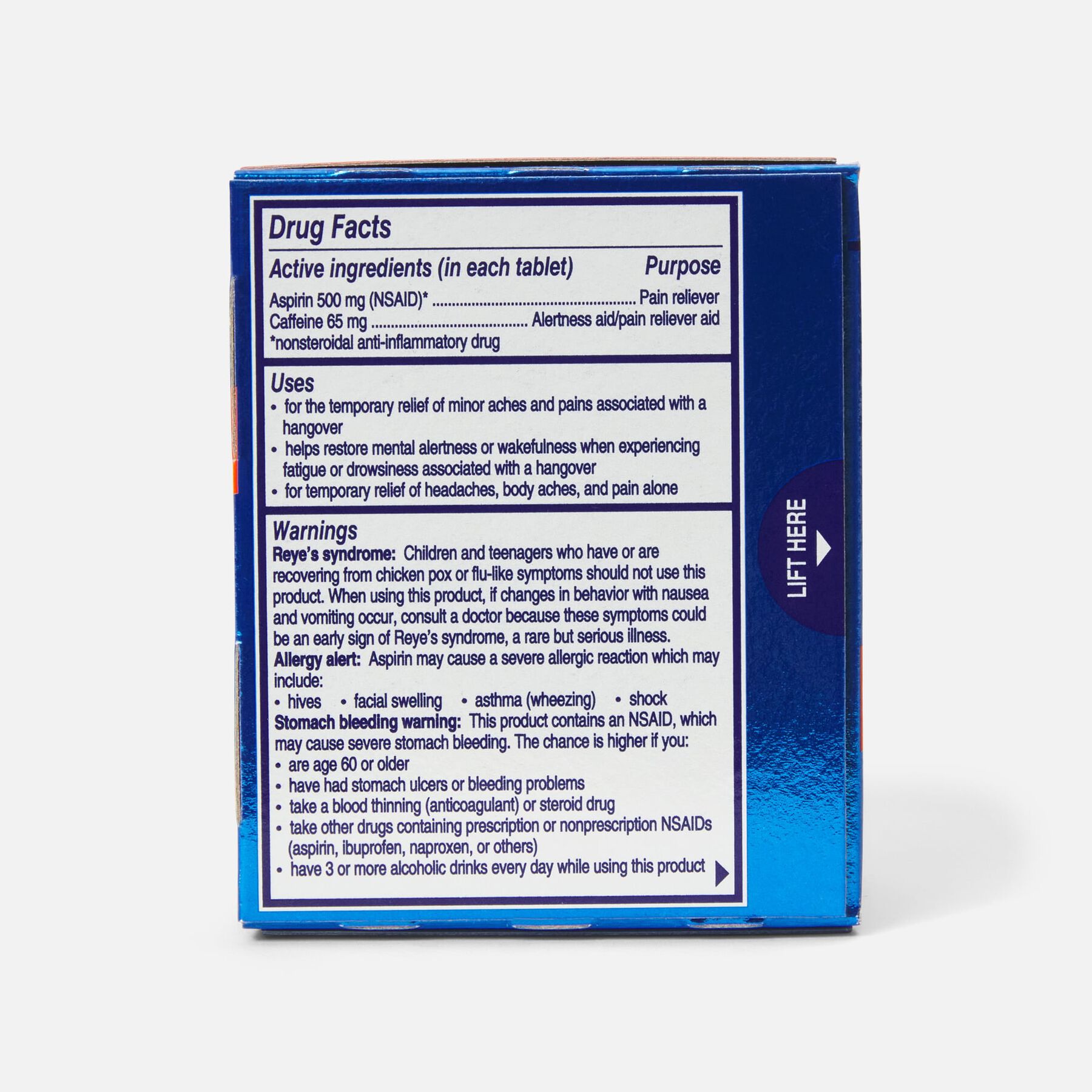 FSA Eligible AlkaSeltzer Hangover Relief Effervescent Tablets