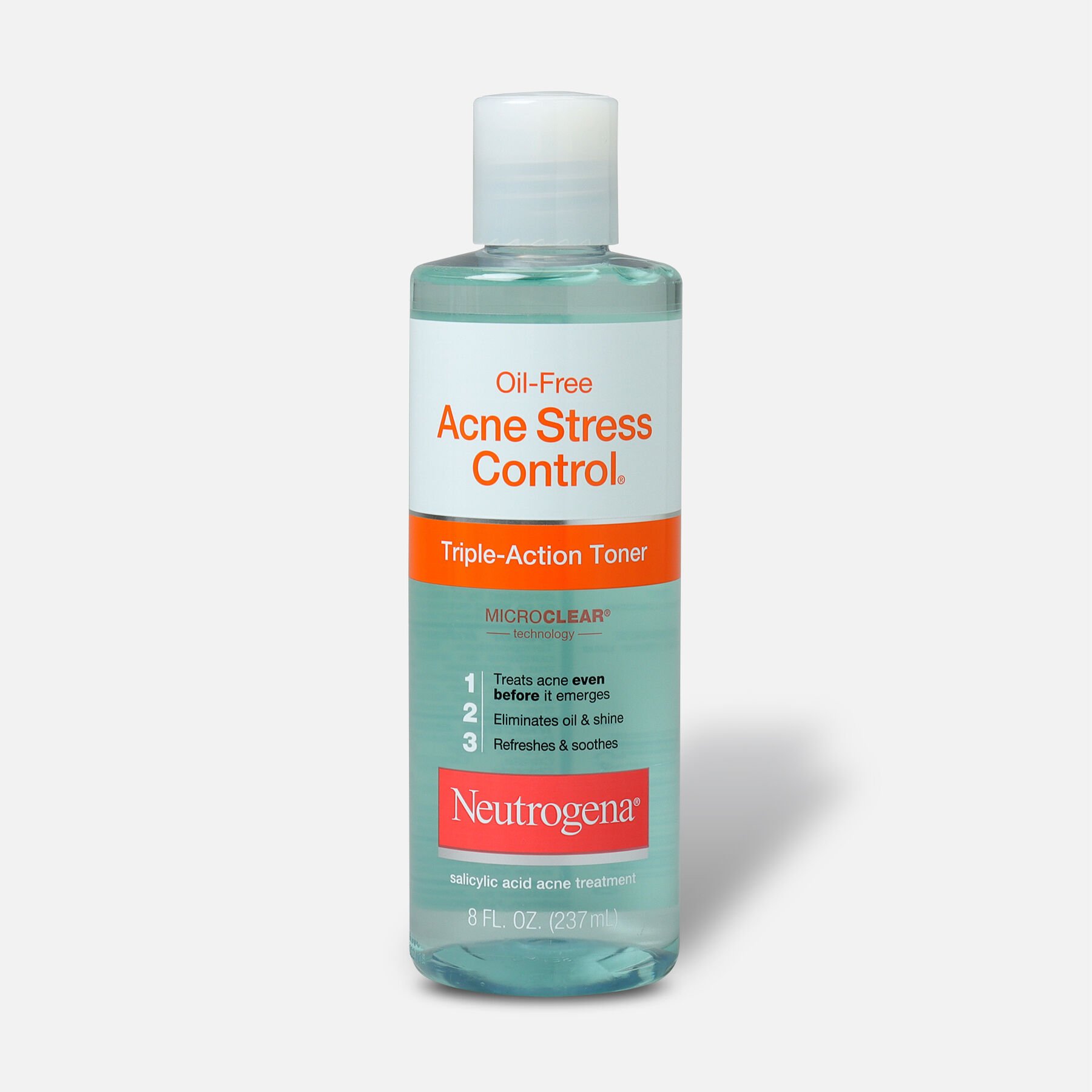 Neutrogena OilFree Acne Stress Control TripleAction Toner, 8oz.