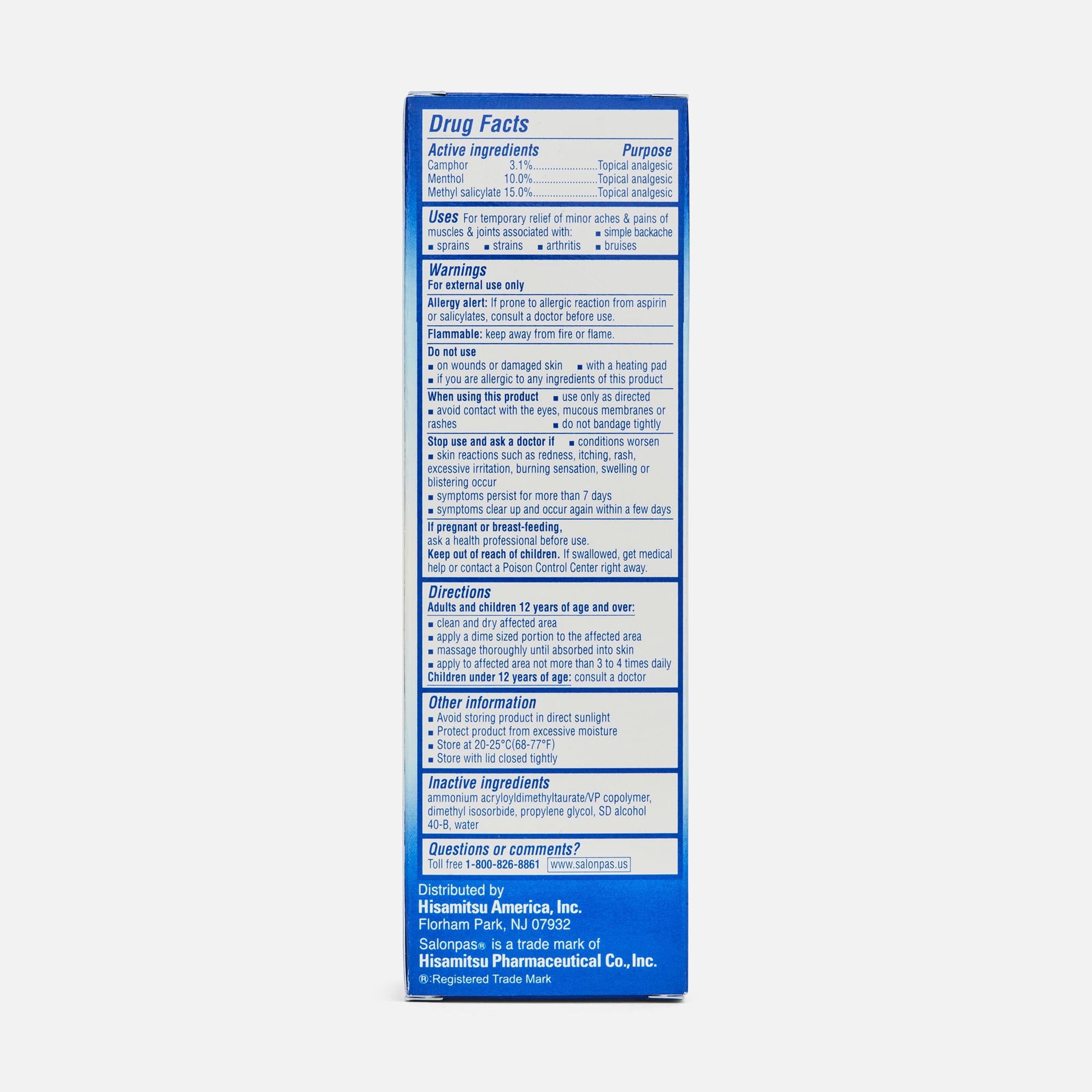 FSA Eligible Salonpas Deep Relieving Gel, 2.75 oz. FSA Store