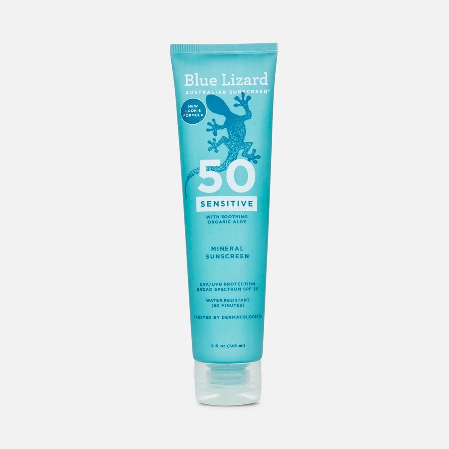 Blue Lizard Sensitive Sunscreen, SPF 50 Lotion, 5 oz., , large image number 0