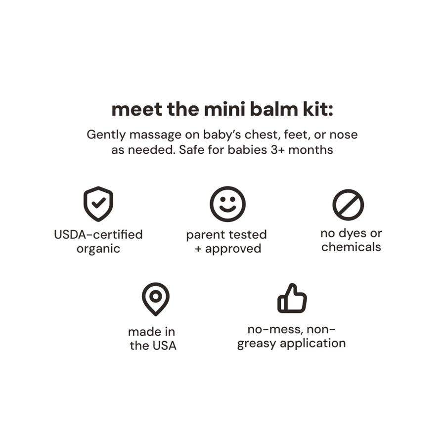 Oogiebear Organic Mini Nosebalm and Chestrub, , large image number 6