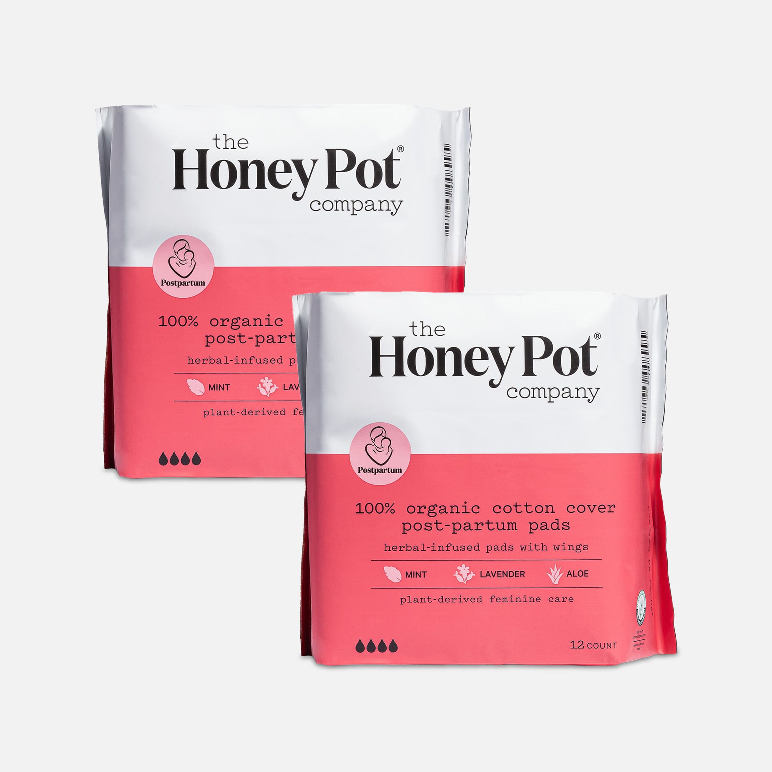 FSA Eligible The Honey Pot 100 Organic Top Sheet Postpartum Herbal