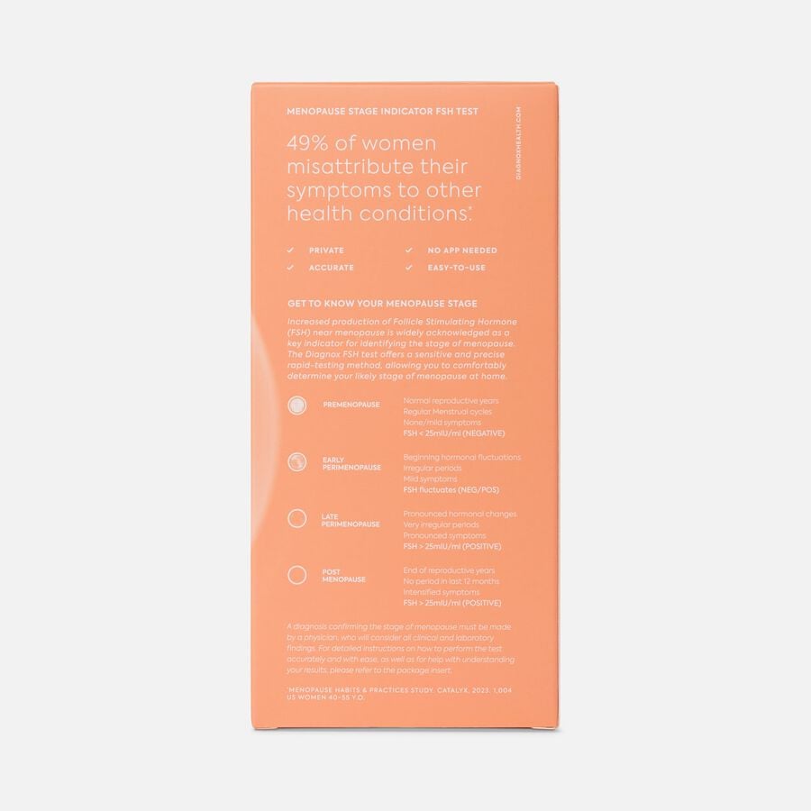 Diagnox Menopause Stage Indicator, At-Home FSH Menopause Test Kit, 5 Pack, , large image number 1