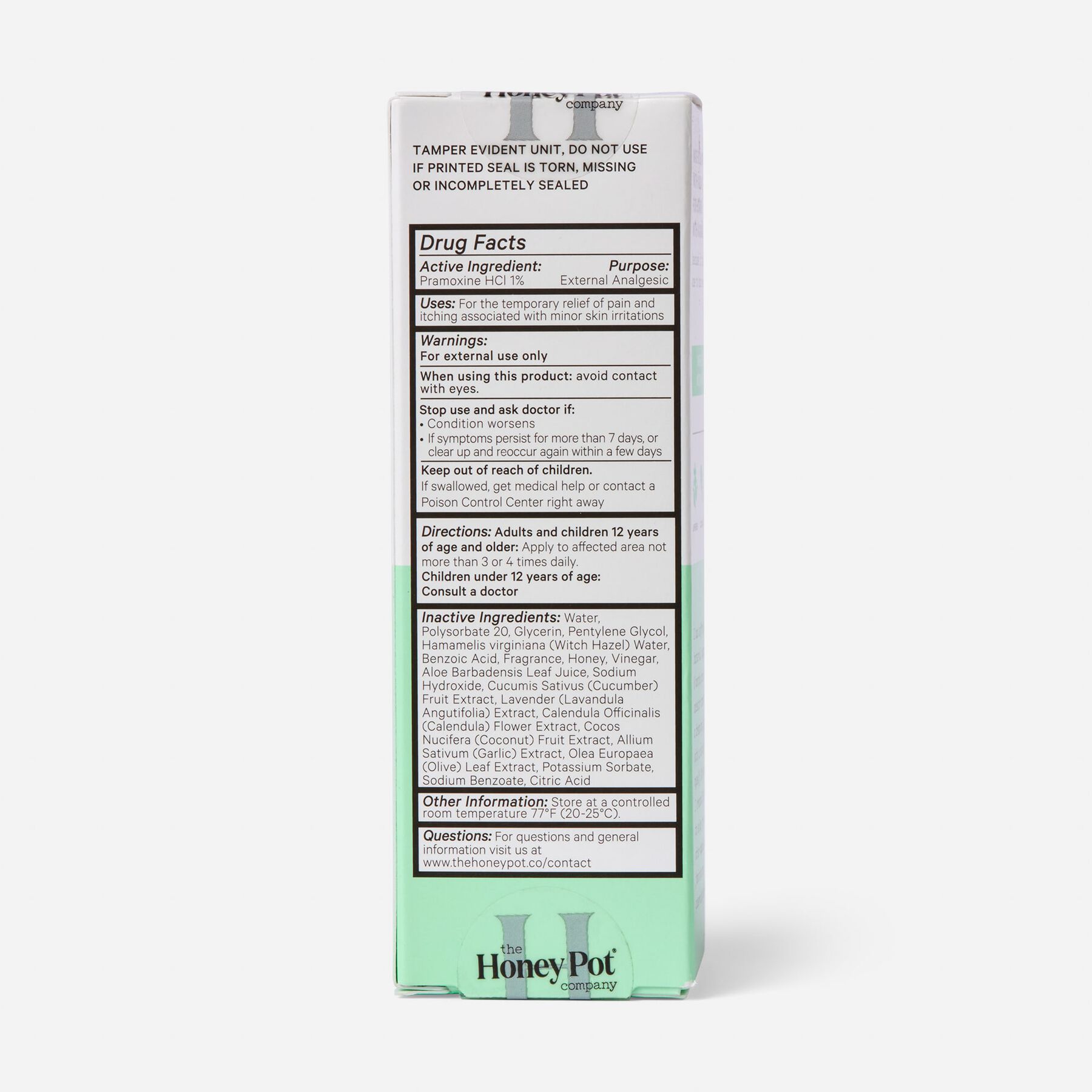 The Honey Pot AntiItch Spray with 1 Pramoxine & Lavender Chamomile