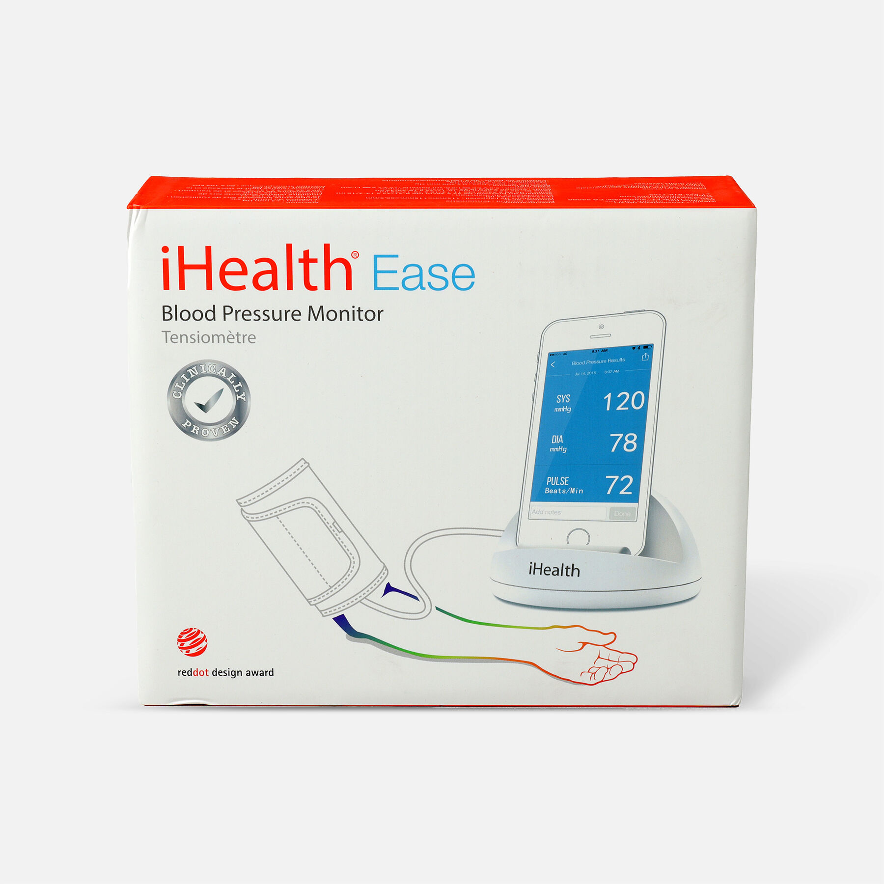 iHealth Ease Blood Pressure Monitor, XLarge Cuff