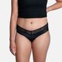 Thinx Comfort Stretch Hiphugger Period Underwear, Black, , large image number 1