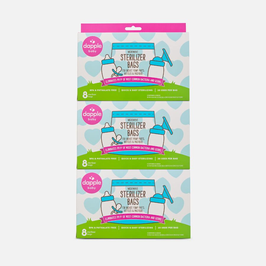 Dapple Baby Microwave Sterilizer Bags, 8 ct. (3-Pack), , large image number 0
