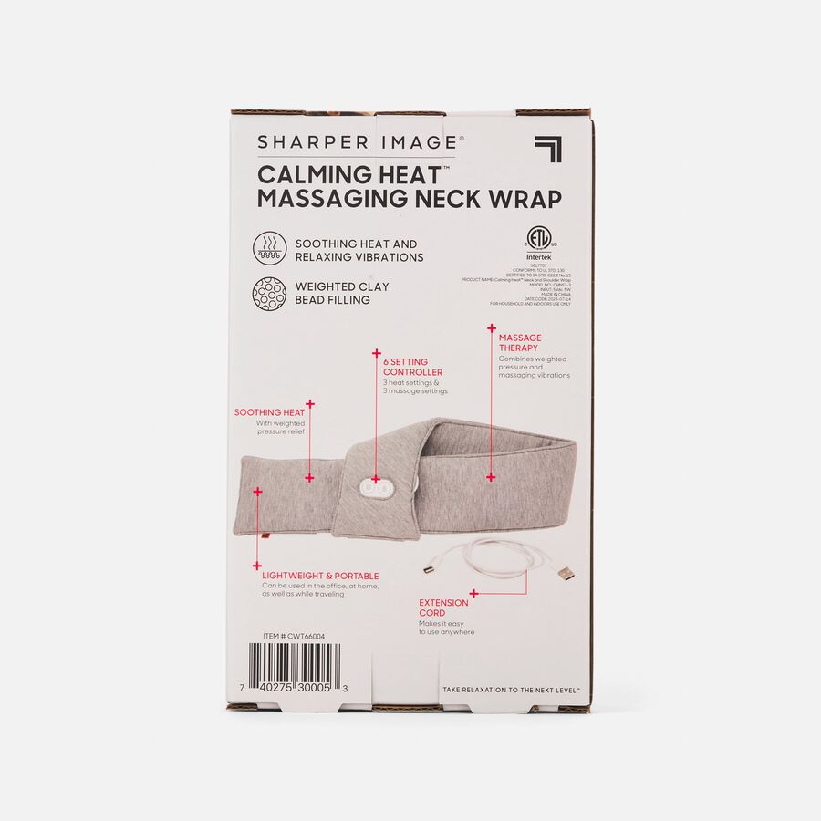 FSA Eligible Sharper Image Calming Heat Heated Neck Wrap FSA Store