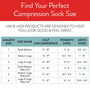 VIM & VIGR Cotton Compression Socks, Heathered Collection Navy, Wide Calf L/XL, 30-40 mmHg, , large image number 3