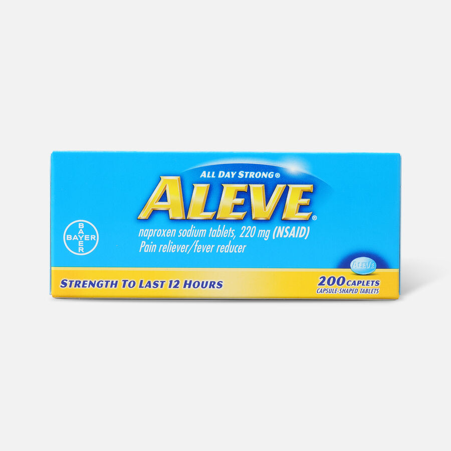 FSA Eligible Aleve All Day Strong Pain Reliever, Fever Reducer, Caplet ...
