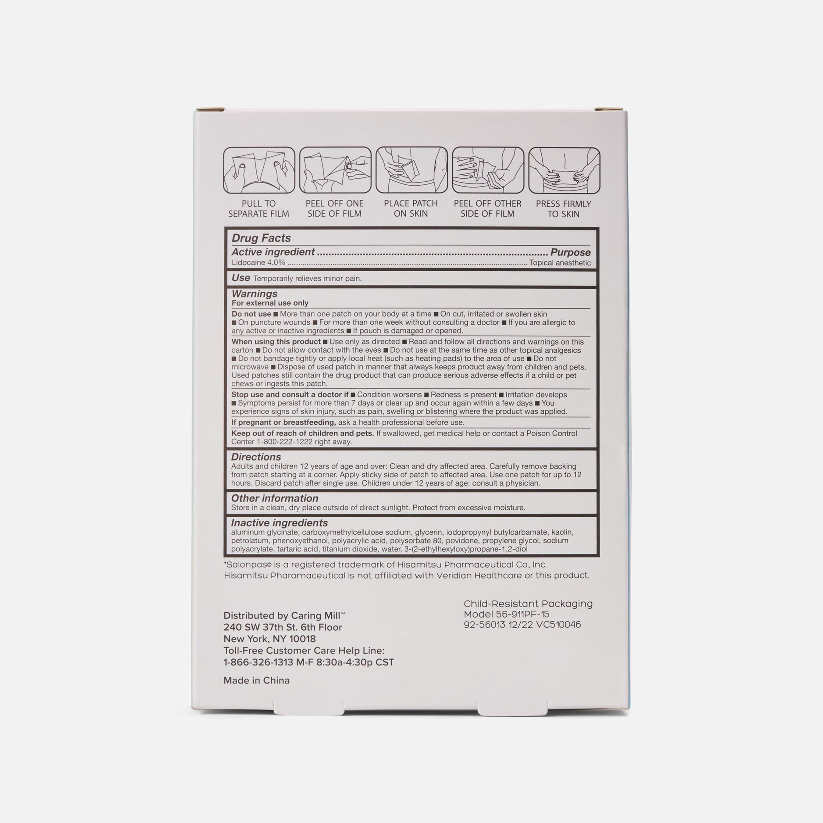 FSA Eligible Caring Mill™ Maximum Strength Lidocaine Pain Relief