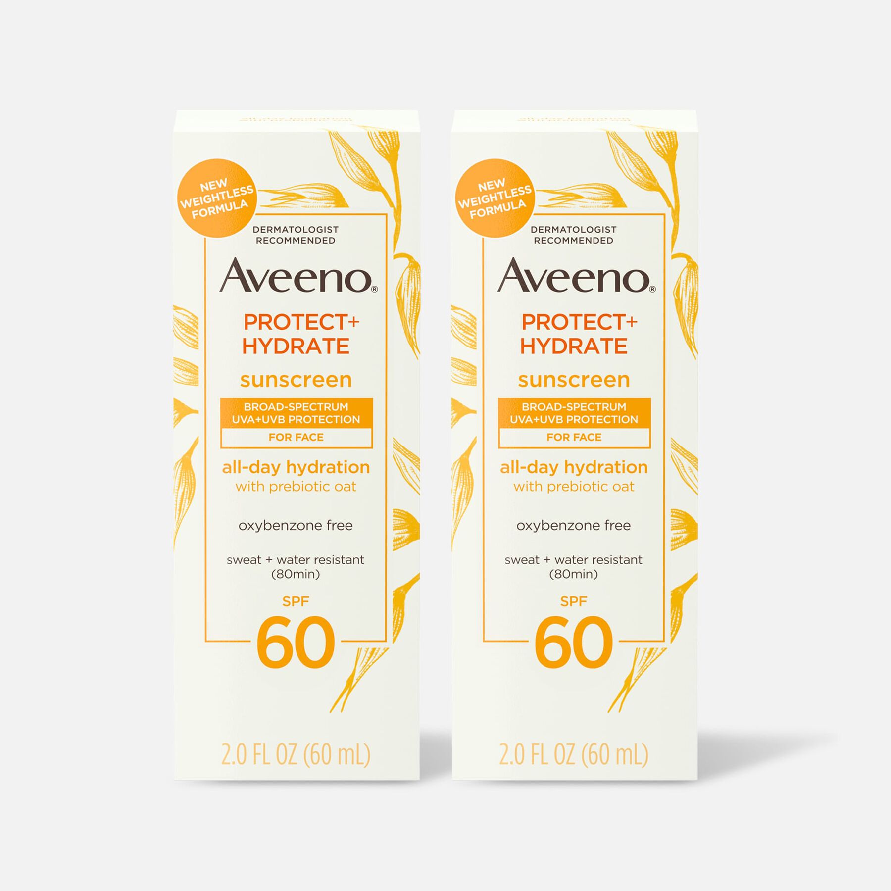 FSA Eligible Aveeno Protect + Hydrate Face Lotion, SPF 60, 2 oz. (2