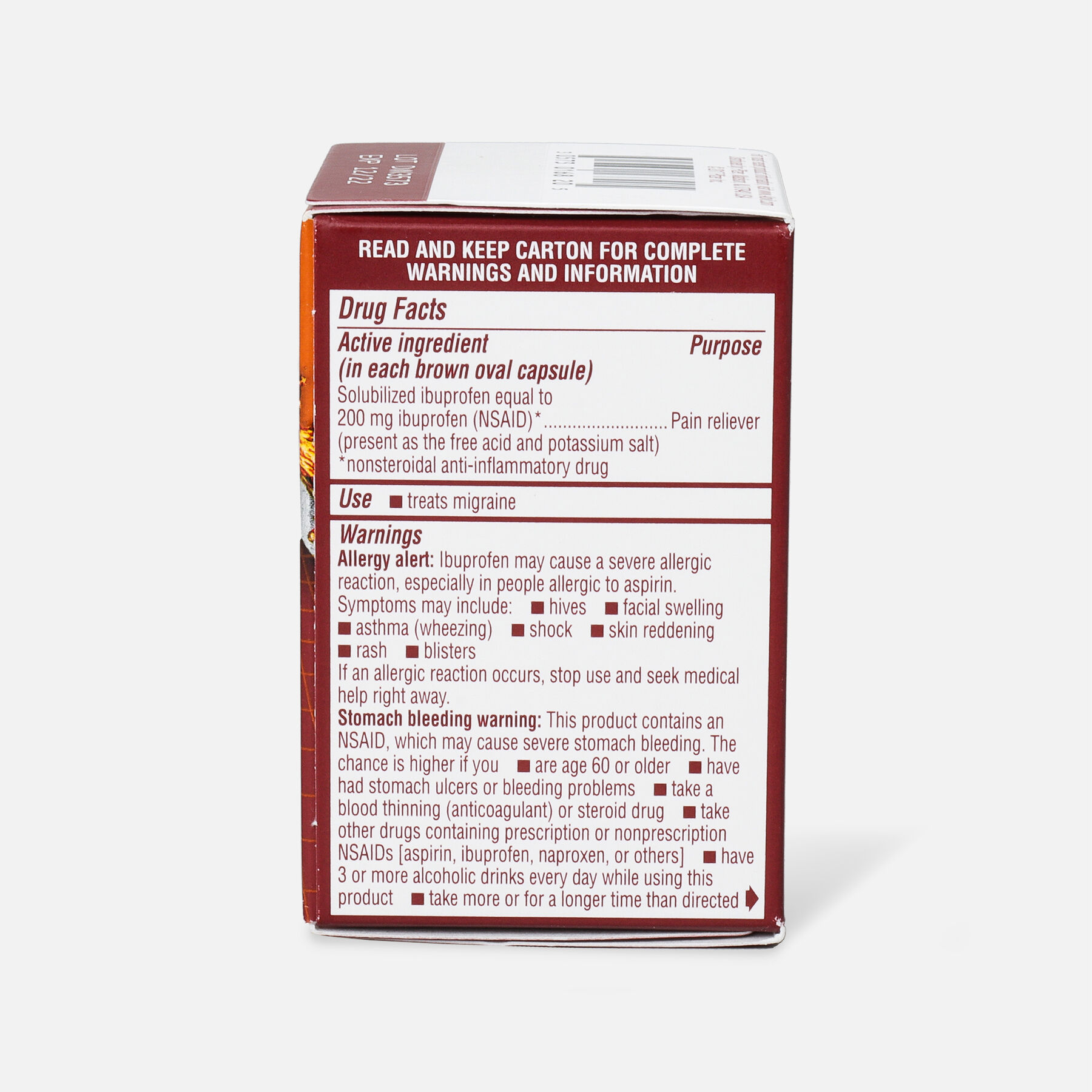 Advil Migraine Pain Reliever and Fever Reducer Liquid Filled Capsules