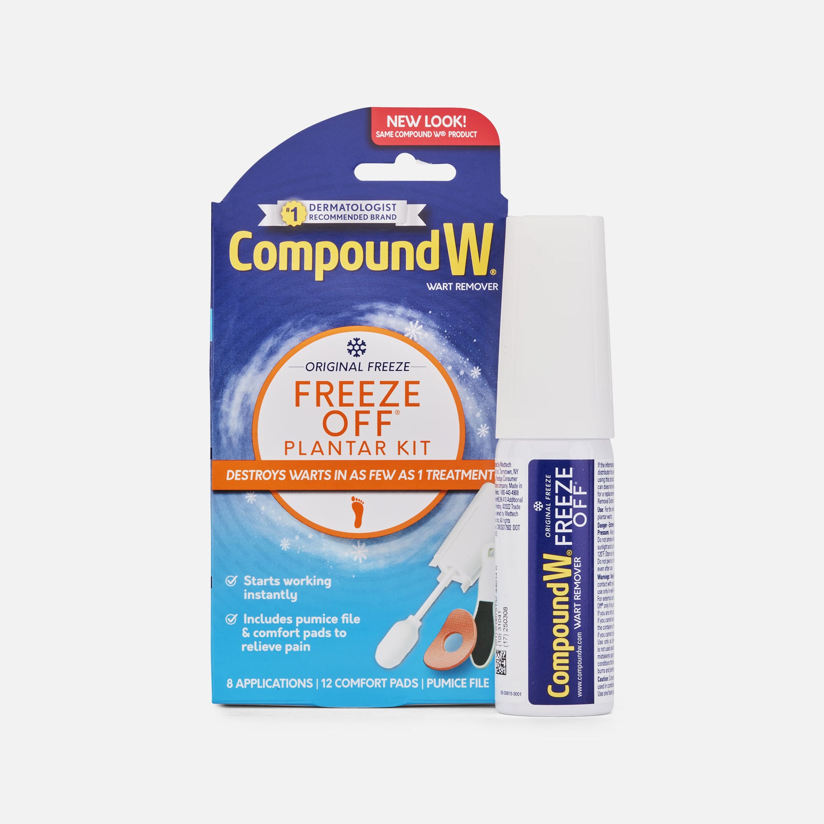 FSA Eligible Compound W Freeze Off Plantar Wart Removal System, 8 ea