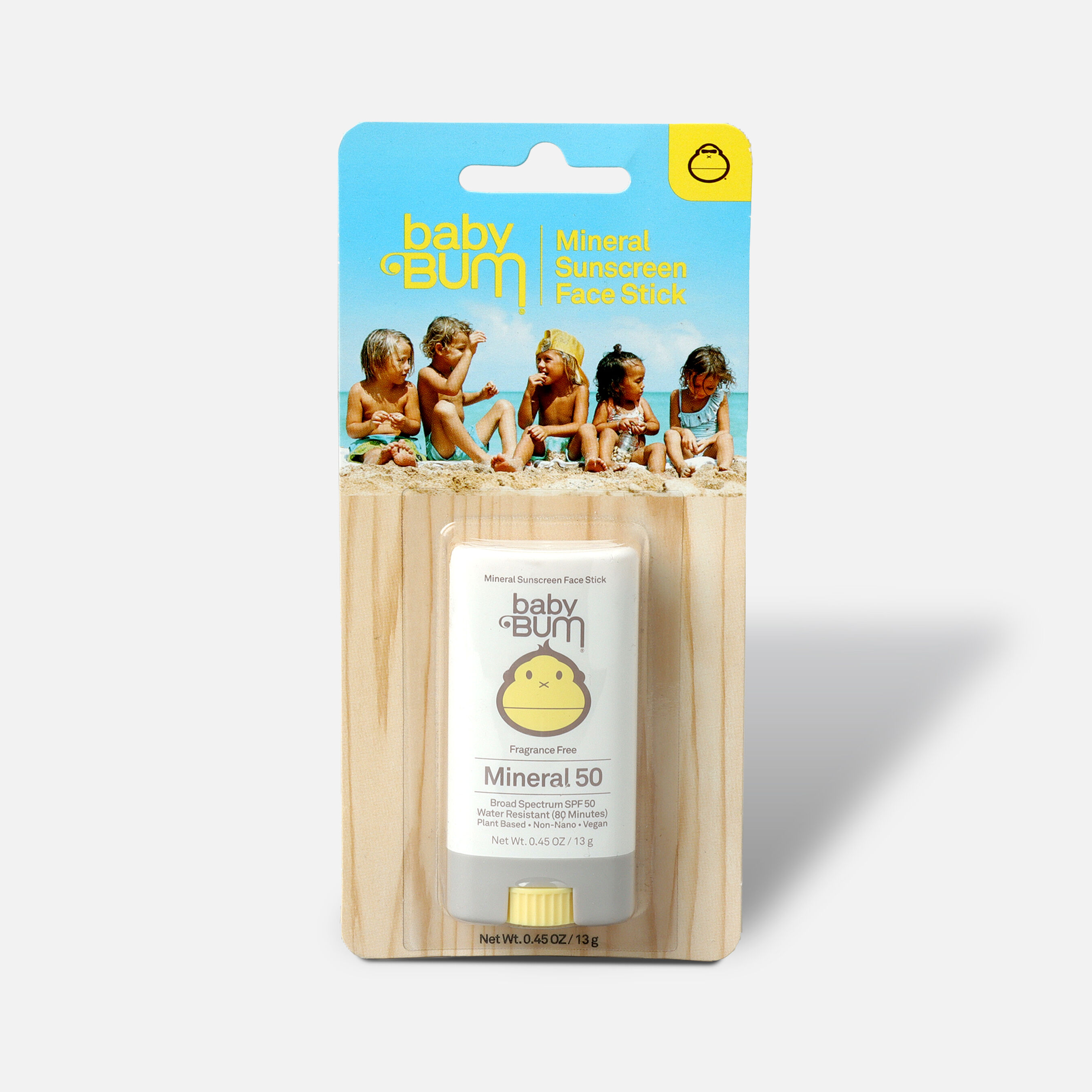 Baby Bum SPF 50 Mineral Sunscreen Face Stick, .45 oz.