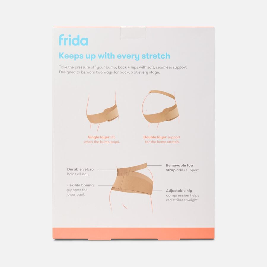 Frida Mom Dual-Support Pregnancy Belly Band, Clay, , large image number 1