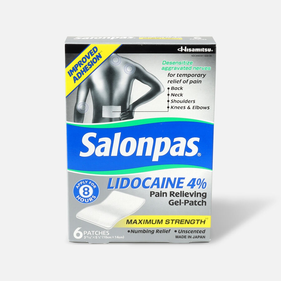 Salonpas Lidocaine Gel-Patch, 6 ct., , large image number 0