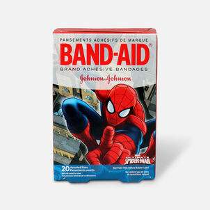 BandAid Adhesive Bandages Spiderman Assorted Sizes 20 ct