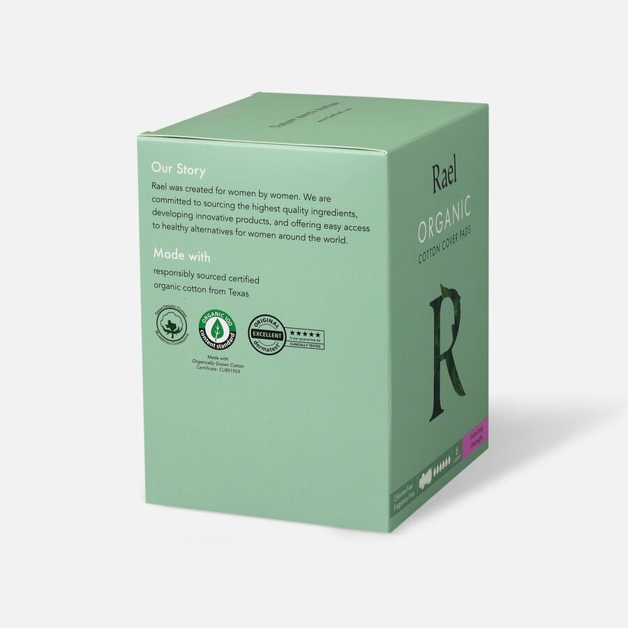 FSA Eligible Rael Organic Cotton Cover Pads, Extra Long Overnight FSA