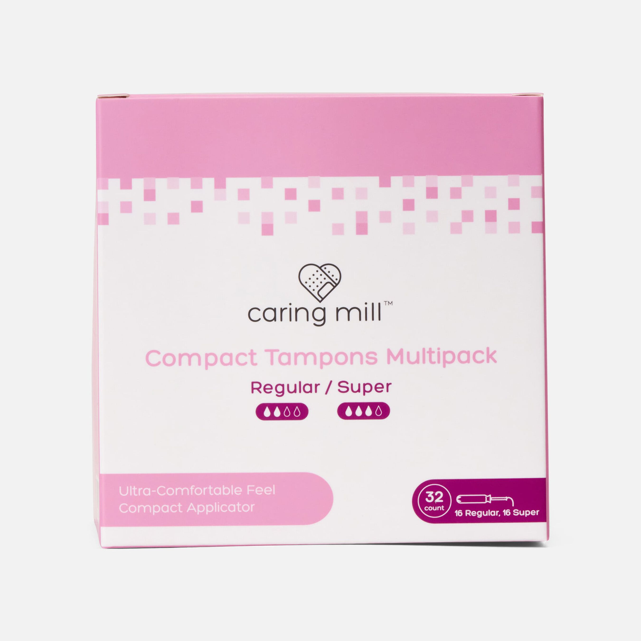 FSA Eligible Caring Mill™ Compact Tampons, 32 ct. FSA Store