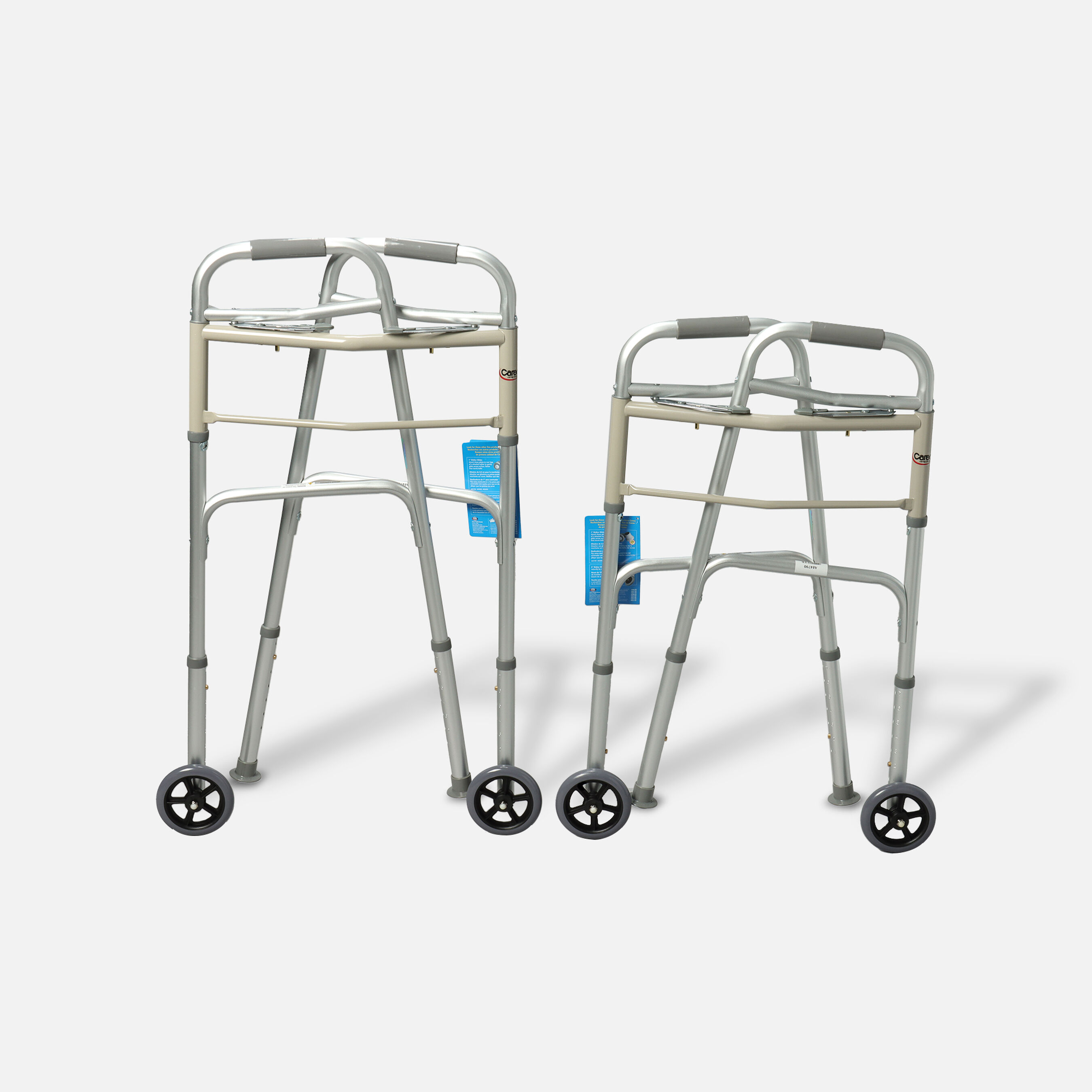 Carex Adult Dual Paddle Walker 5" Wheels and Glides
