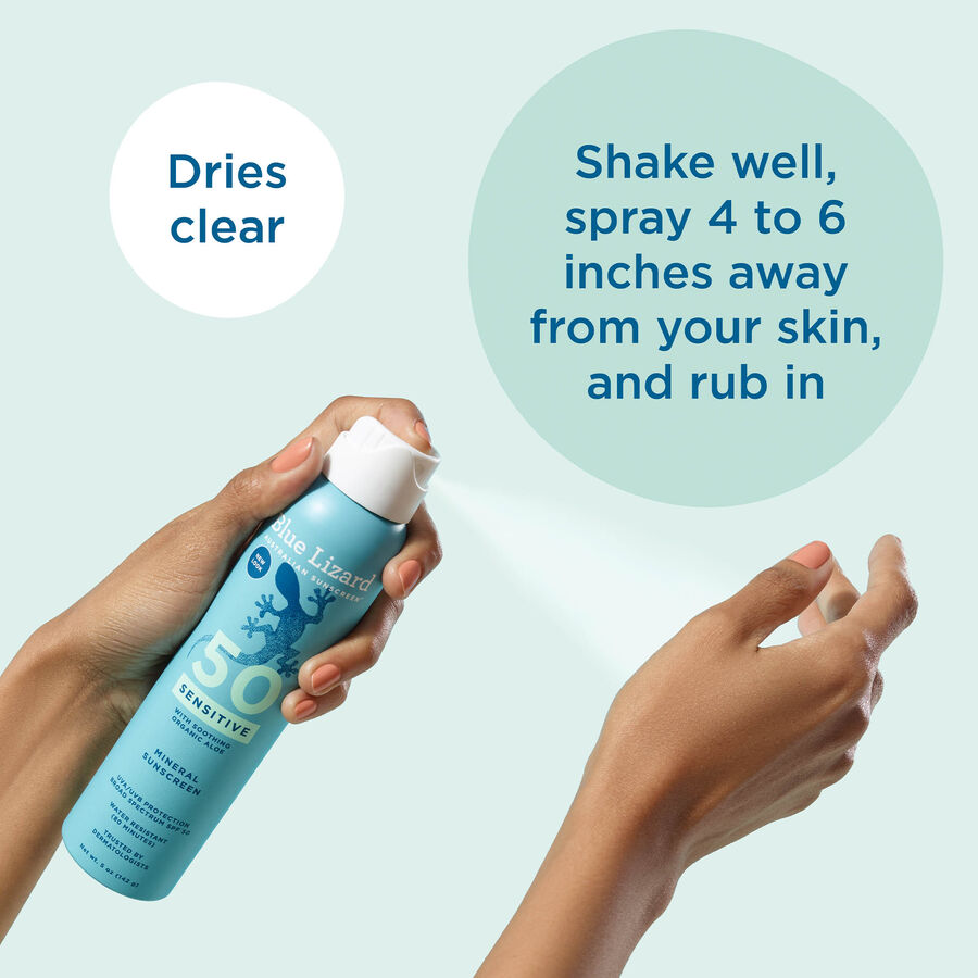 Blue Lizard Sensitive Sunscreen, SPF 50 Spray, 5 oz., , large image number 3