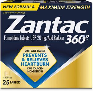Zantac 360 Maximum Strength Acid Reducer, 20 mg Tablets